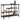Console Table with Shelves Smoked Oak 100x35x75 cm