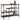 Console Table with Shelves Brown Oak 100x35x75 cm