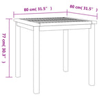 3 Piece Garden Dining Set Solid Wood Teak