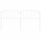 Metal Headboard White 200 cm