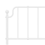 Metal Headboard White 200 cm