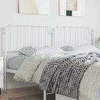 Metal Headboard White 200 cm