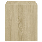 Bedside Cabinets with Glass Doors 2 pcs Sonoma Oak 35x37x42 cm
