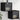 Bedside Cabinets with Glass Doors 2 pcs Black 35x37x35 cm