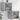 Bedside Cabinets with Glass Doors 2 pcs Grey Sonoma 35x37x35 cm