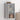 Wall Cabinet with Glass Doors Grey Sonoma 35x37x68.5 cm