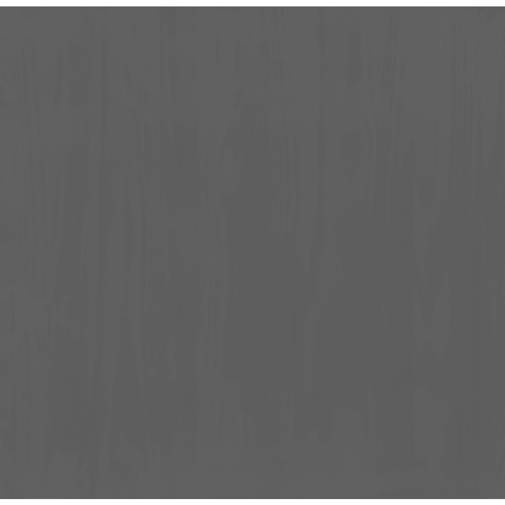 Bedside Cabinet FLORO Grey 45x39x57 cm Solid Wood Pine