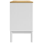 Sideboard FLORO White 114x43x74 cm Solid Wood Pine