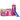 Kids' Loft Bed With Tower Without Mattress Pink
