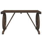 3 Piece Garden Dining Set Solid Wood Fir