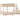 Bunk Bed Without Mattress 80X200/140X200 Cm Solid Wood