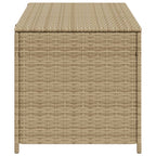 Garden Storage Box Mix Beige 190L Poly Rattan
