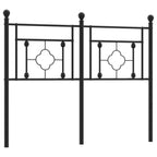 Metal Headboard Black 120 cm