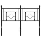 Metal Headboard Black 120 cm