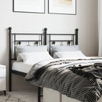 Metal Headboard Black 120 cm