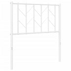 Metal Headboard White 75 cm