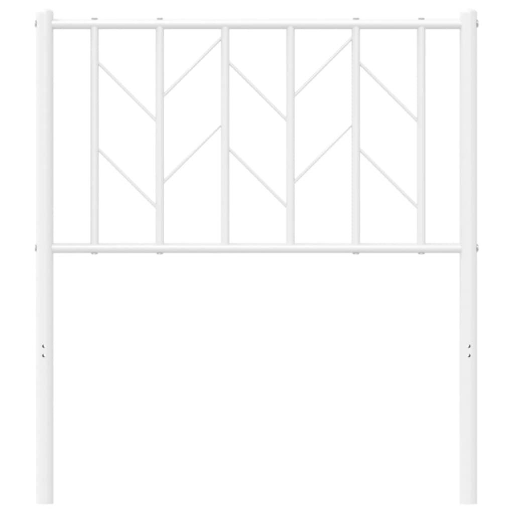 Metal Headboard White 75 cm