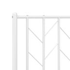 Metal Headboard White 80 cm