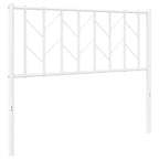 Metal Headboard White 100 cm