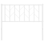 Metal Headboard White 100 cm