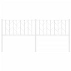 Metal Headboard White 180 cm