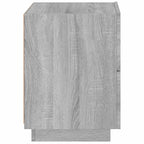Bedside Cabinet with LED Lights Grey Sonoma Engineered Wood