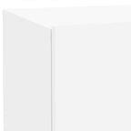 Bedside Cabinet with LED Lights White 70x36x40.5 cm