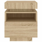 Bedside Cabinets with LED Lights 2 pcs Sonoma Oak 40x39x48.5 cm