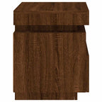 Bedside Cabinets with LED Lights 2 pcs Brown Oak 40x39x48.5 cm