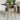 Garden Table with Glass Top Grey 80x80x75 cm Poly Rattan