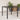 Garden Table with Glass Top Black 90x90x75 cm Poly Rattan