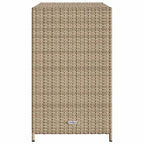 Garden Storage Cabinet Beige 83x45x76 cm Poly Rattan