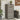 Garden Storage Cabinet Grey 55x55x111 cm Poly Rattan