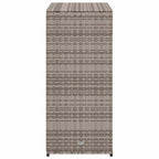 Garden Storage Cabinet Grey 105x55x113 cm Poly Rattan