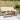 Garden Sofa with Table and Cushions L-Shaped Beige Poly Rattan