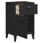 Bedside Cabinet VIKEN Black Engineered Wood