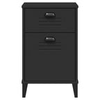 Bedside Cabinet VIKEN Black Engineered Wood
