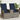 Reclining Garden Sofa 2-Seater with Table Grey Poly Rattan