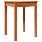 Dining Table Wax Brown 55x55x75 cm Solid Wood Pine