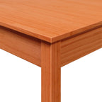 Dining Table Wax Brown 55x55x75 cm Solid Wood Pine