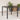 Garden Table with Glass Top Black 90x90x75 cm Poly Rattan