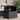 Garden Table with Glass Top Black 100x55x73 cm Poly Rattan