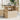 Garden Table with Glass Top Beige 100x55x73 cm Poly Rattan