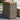 Garden Side Table with Wooden Top Grey 58x27.5x55 cm Poly Rattan