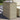 Garden Side Table with Glass Top Light Grey 58x27.5x55 cm Poly Rattan