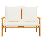 3 Piece Garden Lounge Set with Cushions Solid Wood Acacia