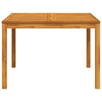 Garden Dining Table 110x110x75 cm Solid Wood Acacia