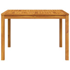 Garden Dining Table 110x110x75 cm Solid Wood Acacia