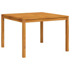 Garden Dining Table 110x110x75 cm Solid Wood Acacia
