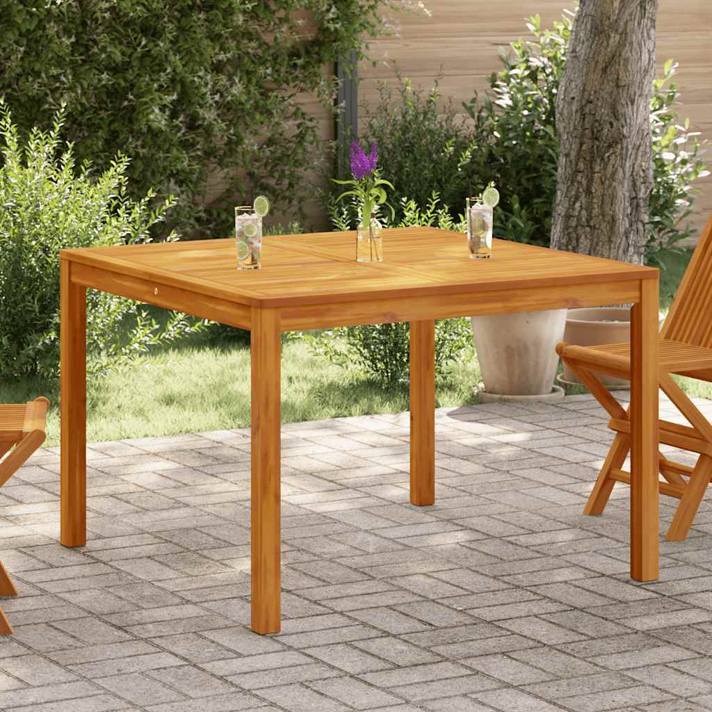 Garden Dining Table 110x110x75 cm Solid Wood Acacia